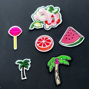 NEW 6PC. Variety Patches/Emblems/Appliqués! Iron-On.